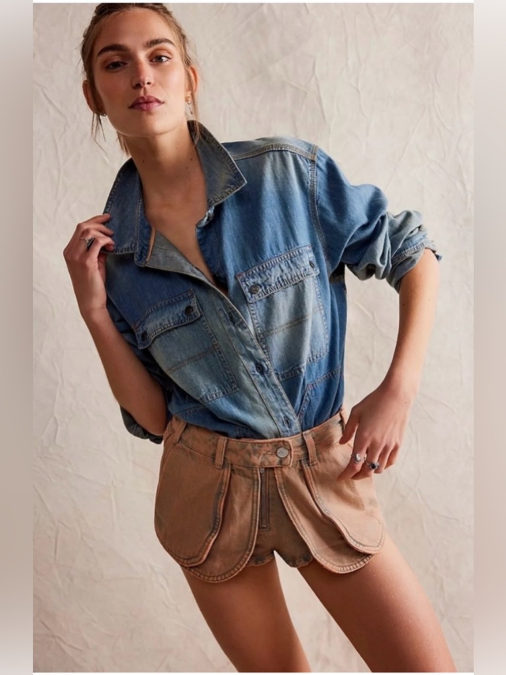 NWT Free People Prince Street Denim Shorts